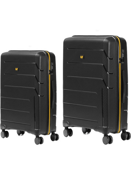 CAT Venture 84922-01 Σετ Βαλίτσες 2τμχ Μεγάλη & Μεσαία Μαύρες