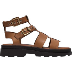 Clarks Orinoco3 Δερμάτινα Γυναικεία Σανδάλια Καφέ 2618608-8