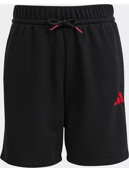 Adidas Αθλητική Παιδική Βερμούδα Μαύρη Κόκκινη KG5192