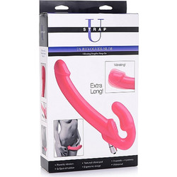 Strap U 7x Revolver Slim Strapless Strap On 29cm με Δόνηση Ροζ