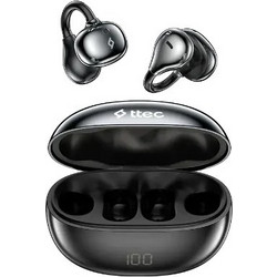 AGM Open Buds 1 Ακουστικά Bluetooth Open Ear Ανθεκτικά στο Νερό Black