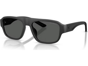 Emporio Armani EA4266U 500187 Ανδρικά Γυαλιά Ηλίου Aviator Κοκάλινα Μαύρα με Μαύρο Φακό