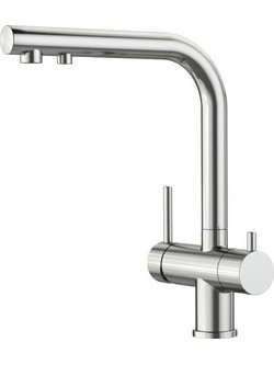 Blanco Fontas II 523129 Μπαταρία Κουζίνας Πάγκου Τριπλής Παροχής Ανάμεικτη Inox