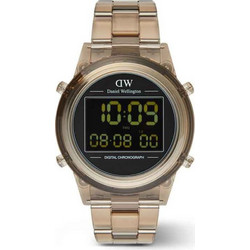 Daniel Wellington Ψηφιακό Ανδρικό Ρολόι Χρονογράφος με Καφέ Λουράκι DW00100767