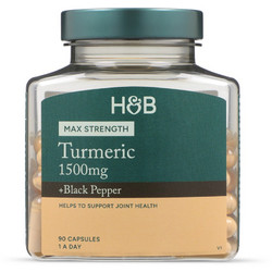 Holland & Barrett Turmeric 1500mg & Black Pepper 90 Κάψουλες