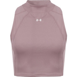 Under Armour HeatGear Tank Γυναικείο Αθλητικό Crop Top Ροζ 6003985-673