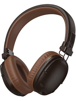 Bonofone BO34 Ασύρματα Bluetooth Ακουστικά Over Ear Μαύρα Καφέ