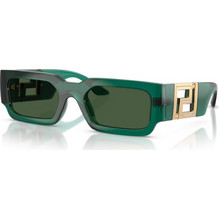 Versace VE4506U 514471 Γυναικεία Γυαλιά Ηλίου Ορθογώνια Κοκάλινα Πράσινα με Πράσινο Φακό