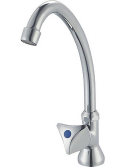 Viospiral 19-5033 Μπαταρία Κουζίνας Πάγκου Μονής Παροχής Inox