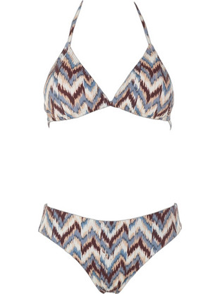 Gsecret Bikini Set Τριγωνάκι Γαλάζιο Καφέ C6362-36327