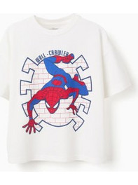 Zippy Spider-Man Παιδικό T-Shirt Κοντομάνικο Λευκό 31077762041
