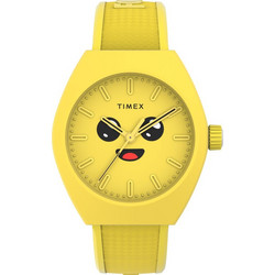 Timex Ανδρικό Ρολόι με Κίτρινο Καουτσούκ Λουράκι TW2W96700