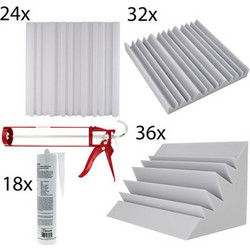 t.akustik Rehearsal Room Set XL Advanced Ηχοαπορροφητικό Πάνελ White