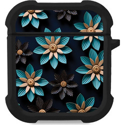 Sonique 3D Flower Series Θήκη Σιλικόνης για Apple AirPods 1 / 2 Γαλάζια