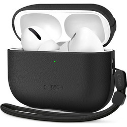 Tech-Protect NaturalFit Θήκη Σιλικόνης με Γάντζο για Apple AirPods Pro 3 Μαύρη