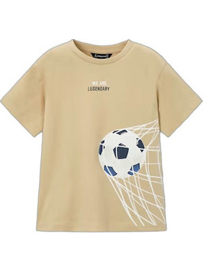 Mayoral Παιδικό T-Shirt Κοντομάνικο Μπεζ 26-03073-065