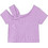 Mayoral Παιδικό Crop Top Κοντομάνικο Λιλά 26-03017-095