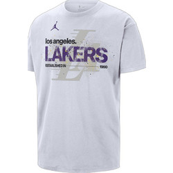 Nike Lal Courtside Los Nk Angeles Ανδρικό Αθλητικό T-Shirt Λευκό IF4526-100
