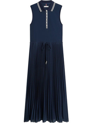 Tommy Hilfiger Midi Καλοκαιρινό Καθημερινό Φόρεμα Navy Μπλε WW0WW49621-C1G