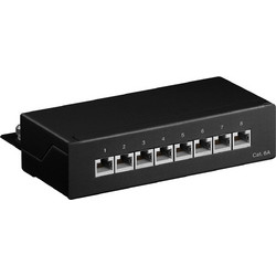 Goobay 62065 Ethernet Patch Panel Επιτοίχιο 8 Θυρών Cat.6a Shielded STP