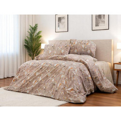 Linea Home Σετ Σεντόνια Μονά 160x240 Mural 314 Mόκα