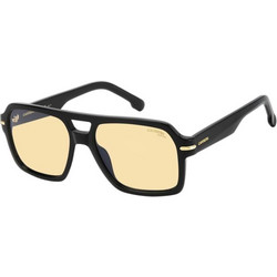 Carrera CA377/S 807/4A Ανδρικά Γυαλιά Ηλίου Aviator Κοκάλινα Μαύρα με Κίτρινο Φακό