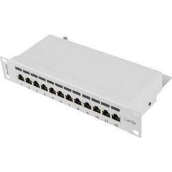 Lanberg PPF5-9012-S Ethernet Patch Panel Rack 1U 10" 12 Θυρών Cat.5e Shielded FTP