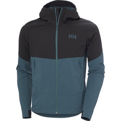 Helly Hansen Αθλητικό Ανδρικό Μπουφάν Χειμωνιάτικο Softshell Αδιάβροχο Αντιανεμικό Μαύρο Πετρόλ 63286-980
