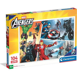 Παιδικό Puzzle Clementoni Super Color The Avengers 104 Κομμάτια