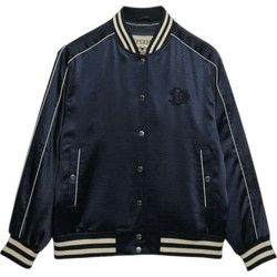 Superdry Γυναικείο Μπουφάν Bomber Μακρύ Navy Μπλε W5012059A