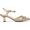 Xti Γόβες Slingback Δερμάτινες με Λεπτό Χαμηλό Τακούνι & Στρας Χρυσές 145431