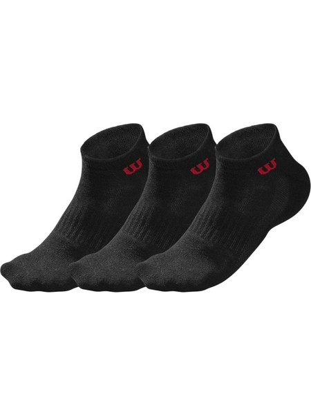 Wilson Ανδρικές Κάλτσες Κοντές Μαύρες 3Pack WRA803102