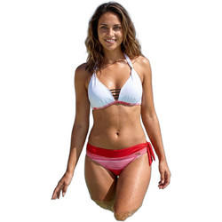 Marko Renee Bikini Slip Λευκό Κόκκινο M-821