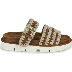Mou Γυναικεία Σανδάλια Suede Καφέ SW461012A-NUTBR