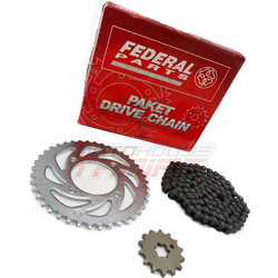 Federal Σετ Αλυσίδα & Γρανάζια Κίνησης 41T 14T για Yamaha Crypton-S 115