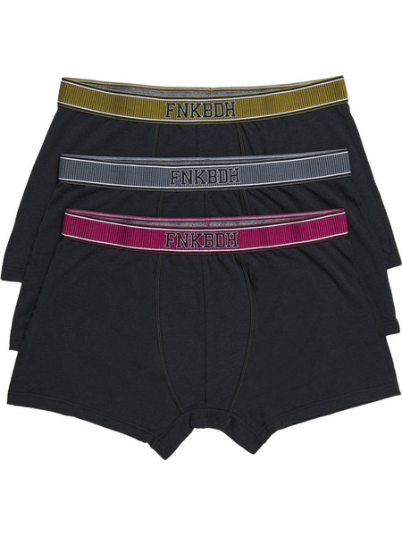 Funky Buddha Ανδρικά Μποξεράκια Σετ 3Pack Μαύρα FBM013-084-10