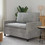 vidaXL Καναπές Βελούδινος Γκρι 126x81x87cm 42028797