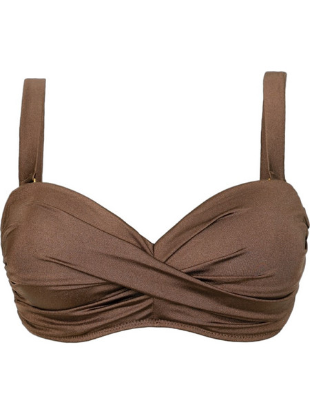 Rock Club Bikini Top με Ενίσχυση Καφέ BP-2081-600