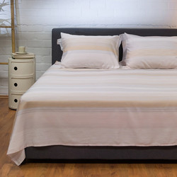 Naf Naf Σετ Σεντόνια King Size Βαμβακοσατέν 270x280 Diamond 254 Opal Beige