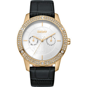 DKNY Γυναικείο Ρολόι με Μαύρο Δερμάτινο Λουράκι DK1L056L0025