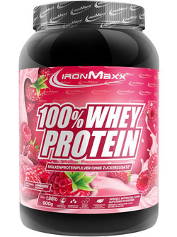 Ironmaxx 100% Whey Raspberry Πρωτεΐνη Ορού Γάλακτος Γράμμωσης 900gr