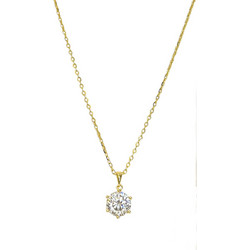 Brizzling Γυναικείο Κολιέ από Ασήμι Επιχρυσωμένο BMP2082