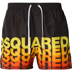 Dsquared2 Ανδρικό Μαγιό Σορτς με Σχέδια Μαύρο D7B626710-001