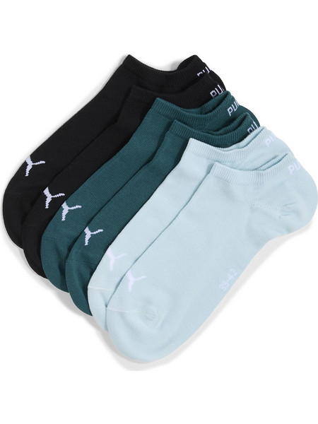 Puma Ανδρικές Κάλτσες Κοντές Μαύρες Πετρόλ Γαλάζιες 3Pack 938624