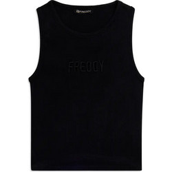 Freddy Γυναικείο Αθλητικό T-Shirt Μαύρο S26WUFK1-N