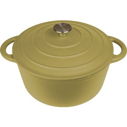 Espiel Μαντεμένια Κατσαρόλα Εμαγιέ Χακί 28cm 6.2lt
