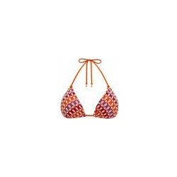 Sugarfree Bikini Top Τριγωνάκι Φούξια Πορτοκαλί 26801017