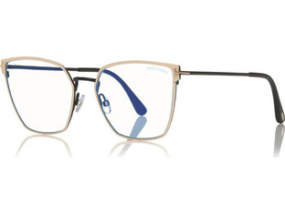 Tom Ford FT5574-021 Γυναικείος Σκελετός Γυαλιών Οράσεως Μεταλλικός Μαύρος