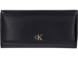 Calvin Klein Μεγάλο Γυναικείο Πορτοφόλι με Clip Μαύρο LV04F1224G-UB1