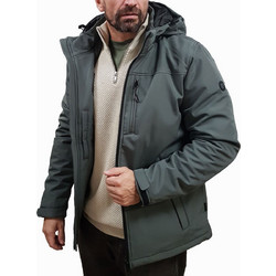 Rebase Ανδρικό Μπουφάν Χειμωνιάτικο Puffer Χακί 252RJK-2037